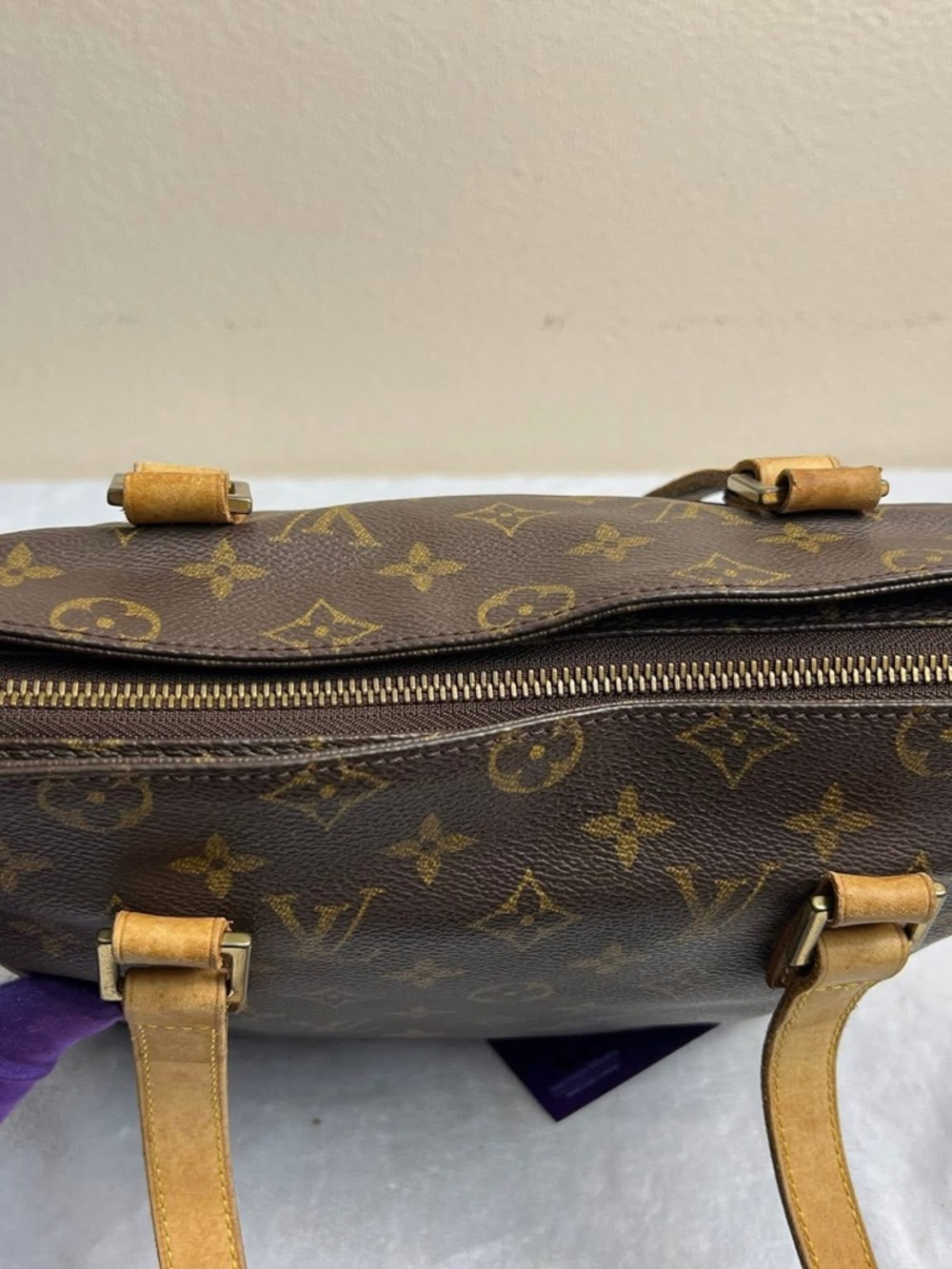 Cabas Piano Monogram Canvas Tote Bag in Brown - Picture 10 of 11